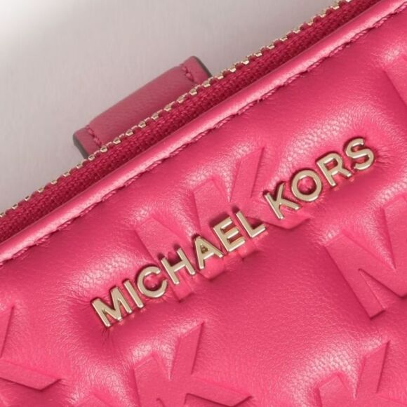Michael Kors Logo Embossed Faux Leather Wallet - Picture 6 of 11